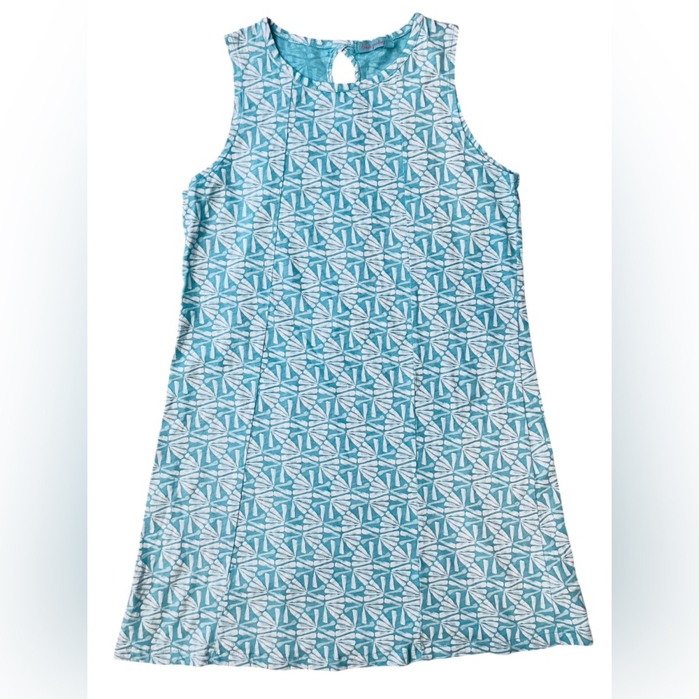 Fresh Produce Turquoise and White Patterned Mini Dress